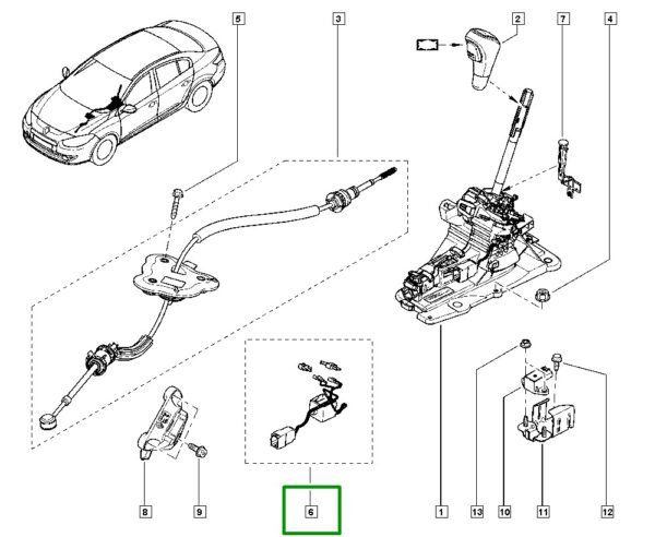 eletroima controle engrenagens renault fluence 349700868r