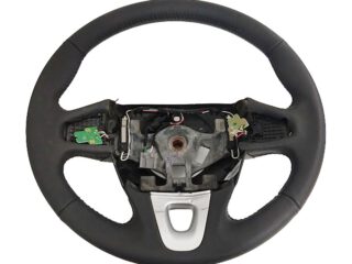 volante de direção em couro parcial renault fluence 484007658r