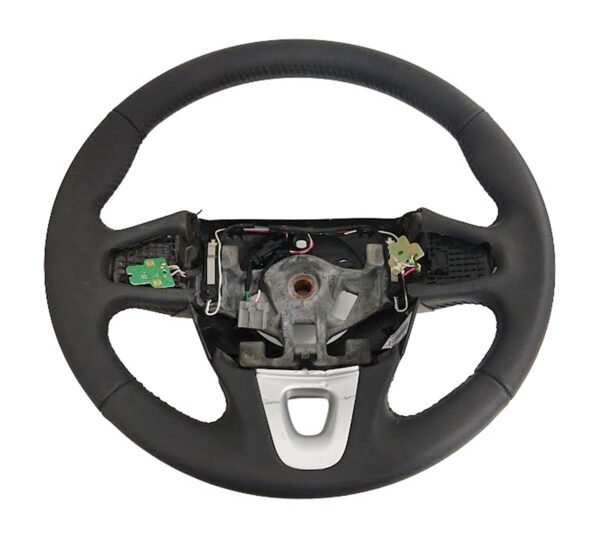 volante de direção em couro parcial renault fluence 484007658r