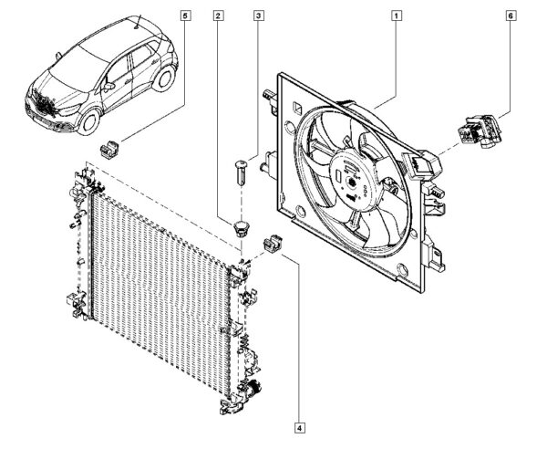 helice ventoinha do radiador renault logan sandero m169419