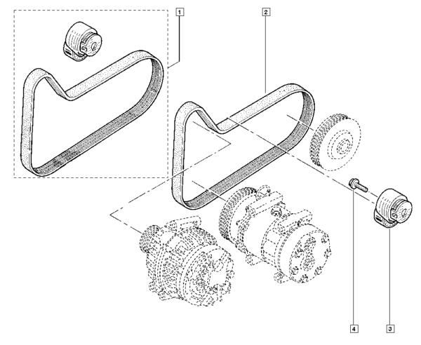 7701476476 polia tensora correia estriada renault duster clio megane scenic