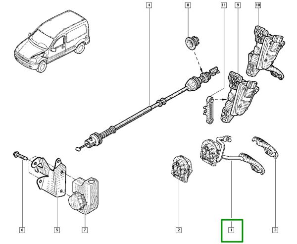 pedal acelerador renault clio kangoo 8200408132