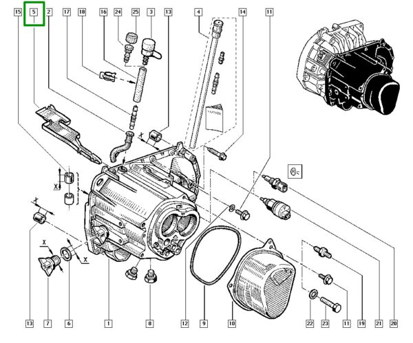 defletor de oleo da caixa marchas renault r19 7700747976