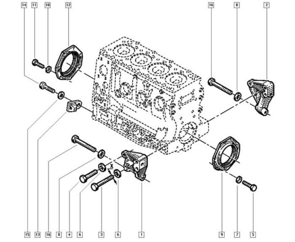 retentor virabrequim dianteiro iveco daily 504034832