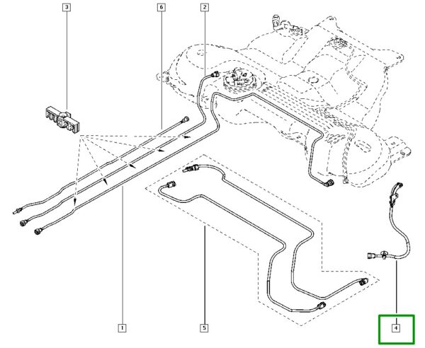 mangueira tanque combustivel renault master 173375393r