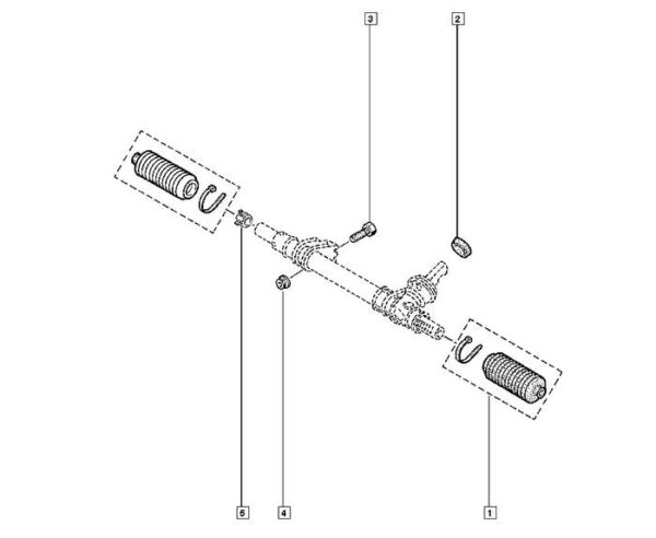 retentor caixa direção renault clio ii 7700816503