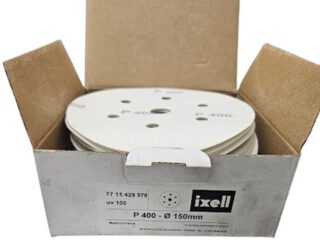 100 discos de lixa abrasivo p400 ixell 150mm 7711429978