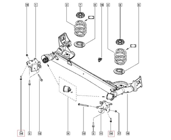 parafuso m10 do suporte do motor renault master 7703602113 (cópia)