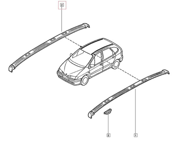 friso teto esquerdo renault scenic 8200210952 (cópia)